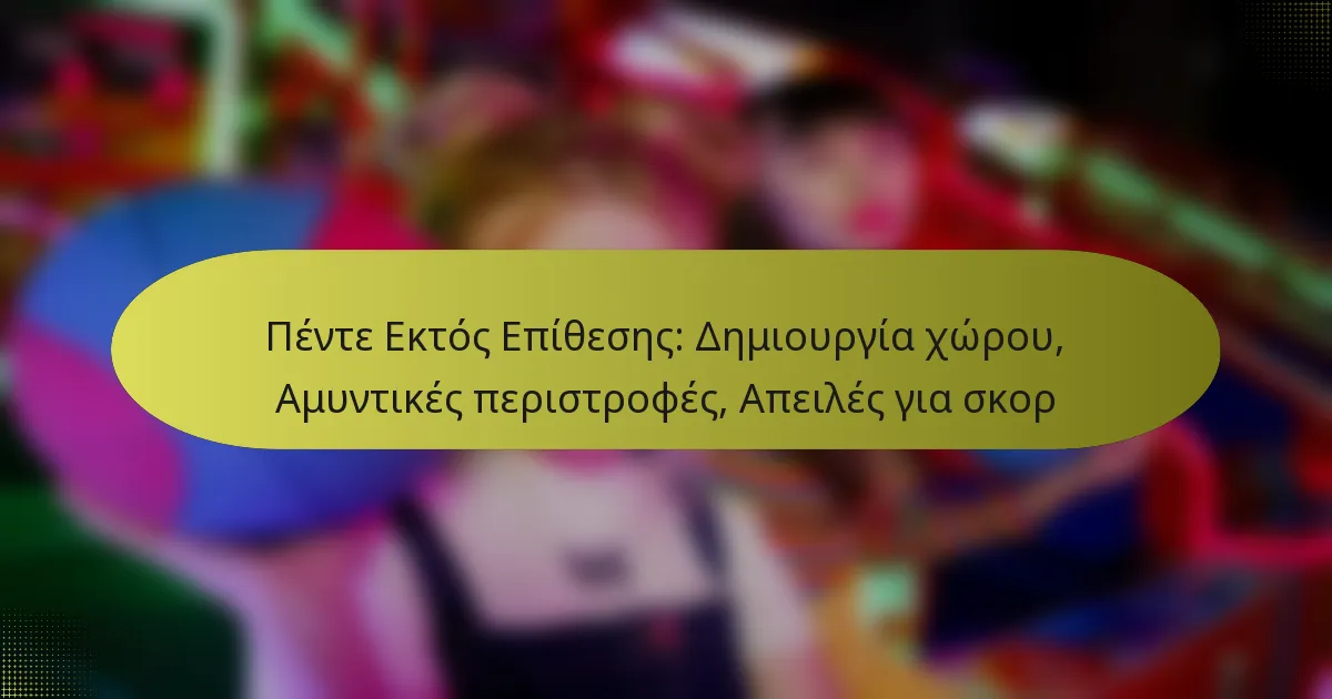 Πέντε Εκτός Επίθεσης: Δημιουργία χώρου, Αμυντικές περιστροφές, Απειλές για σκορ